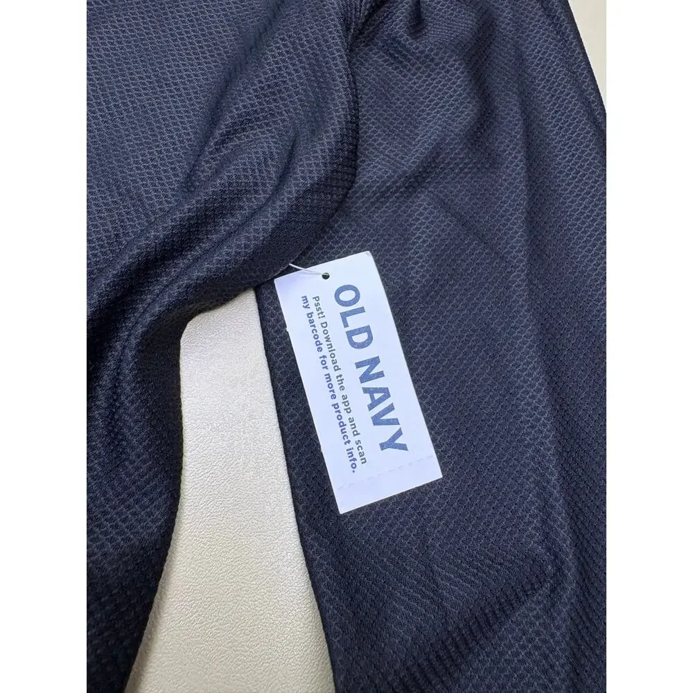 Old Navy Go-Dry Long Sleeve Performance Shirt Youth Large 10-12 Gray NWT
